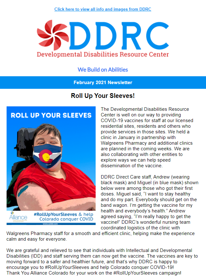 February 2021 DDRC Newsletter