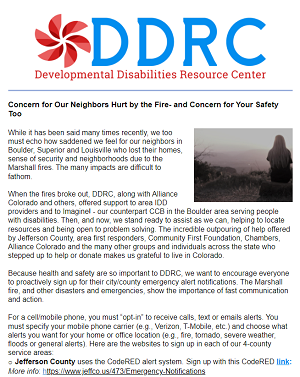January 2022 DDRC Newsletter