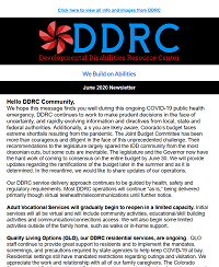 June 2020 DDRC Newsletter